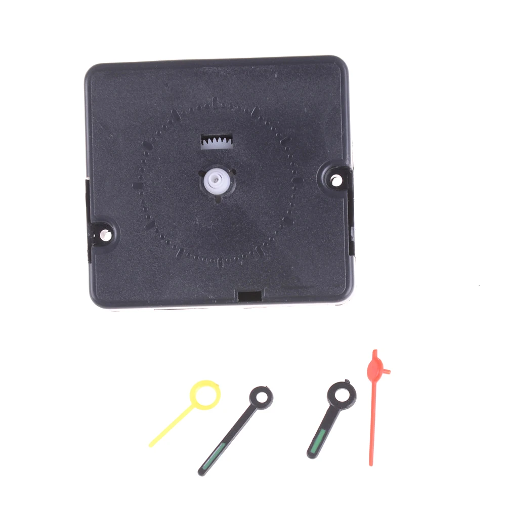 Quartz Alarm Clock Movement Mechanism DIY Replacement Part Set/Kit Black hands | Дом и сад