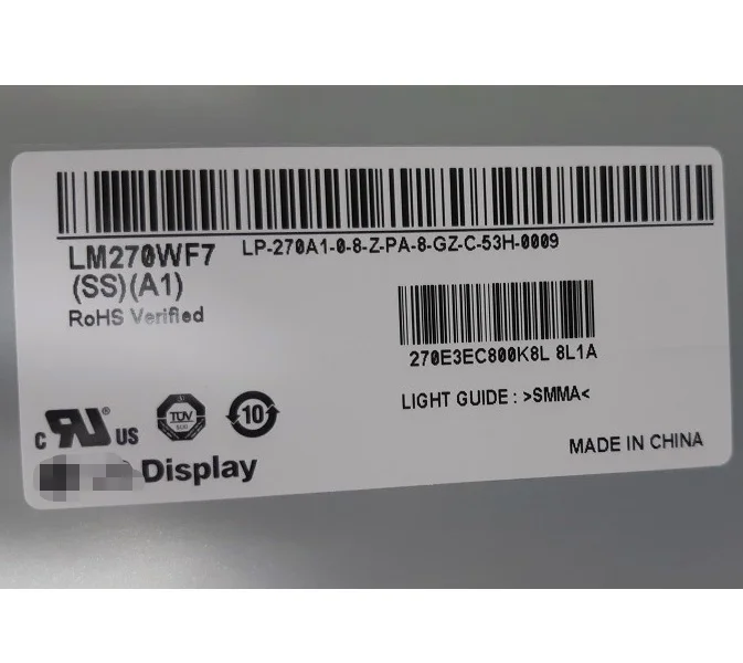Фото 27-дюймовый LM270WF7 SSA1 LM270WF7 SSB1 LM270WF7-SSB2 LM270WF7-SSE1 LM270WF7-SSE2 LM270WF7-SSD1/D2/D3 ЖК-дисплей №5