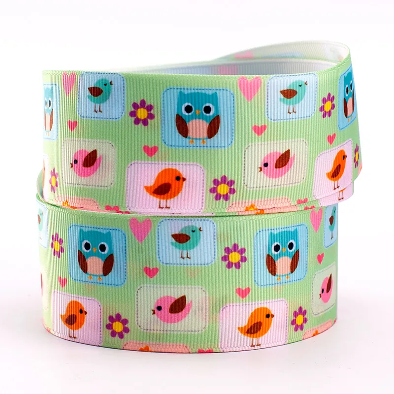 10 ярдов Grosgrain ленты-милый мультфильм шаблон лист печатных ленты | Дом и сад