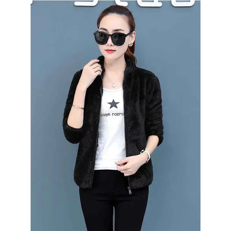 Женская толстовка красного фиолетового и черного цвета размера плюс 19