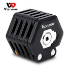 WEST BIKING велосипедный замок с цепью из легированной стали, надежный Противоугонный кронштейн, аксессуары для велосипедов типа гамбургера, складной замок