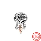 Браслет Pandora из серебра 925 пробы с открытой ПАВЕ, романтический Ловец снов