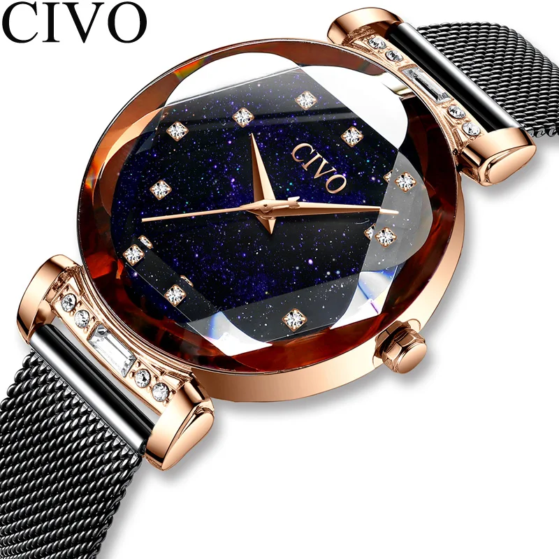 Montre Femme 2021 чиво часы Женская Роскошная обувь с украшением в виде кристаллов