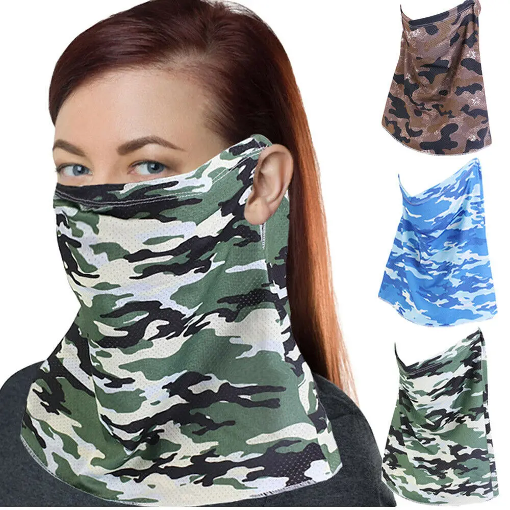 Камуфляжная Балаклава платок накидка на половину лица шеи крышка бандана