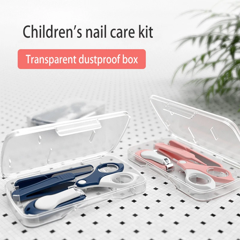

For Newborn Baby Care Products Children's Manicure Set Hygiene Kit Babies Accessories Videos New Born Goods Newborns Scissors