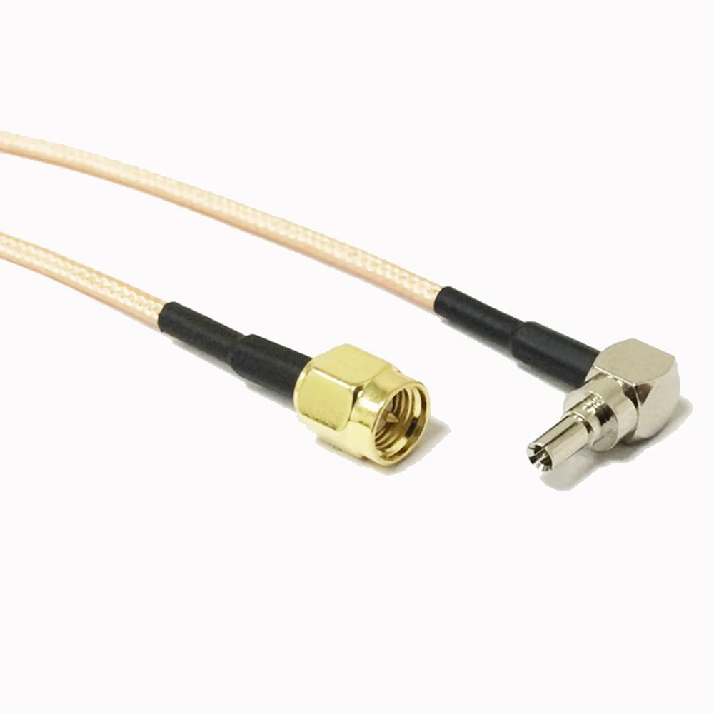 RF Pigtail SMA male К CRC9 90 градусный разъем RG316 коаксиальный кабель 15 см адаптер 3G usb модем