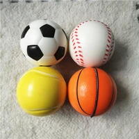 6 3cm stress balls basketballs footballs baseballs tennis soft pu foam squeeze antistress relief toys for kids children