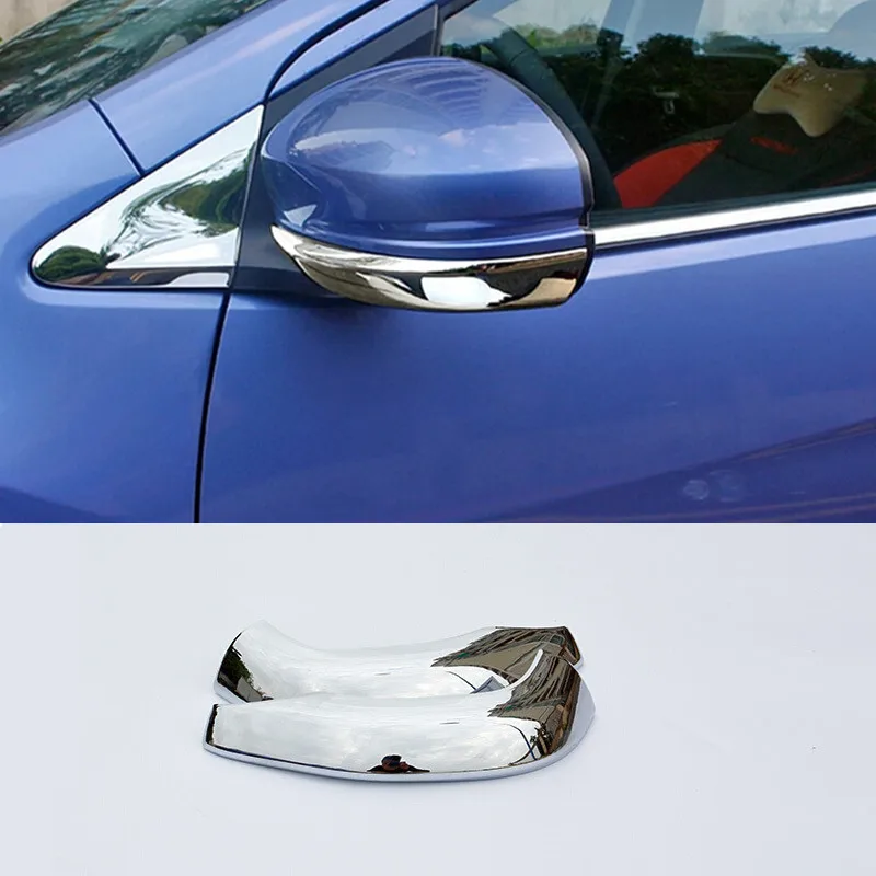 

ABS Chrome For Honda FIT JAZZ 2014 2015 2016 2017 2018 Car rearview mirror pillar frame cover trim car styling accessories 2pcs