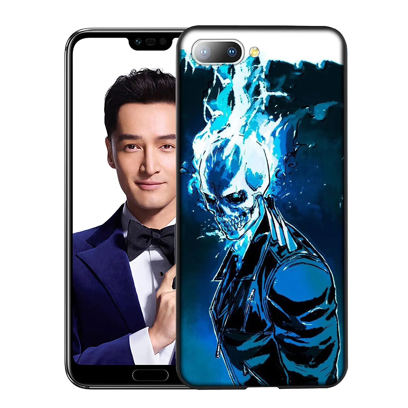 2 Мрачный смерть с косой Скелет мягкий чехол для huawei Y9 Y7 Y6 Prime Honor вид 20 8C 8X8 9 9X10 Lite 7C 7X 7A Pro - Цвет: 2