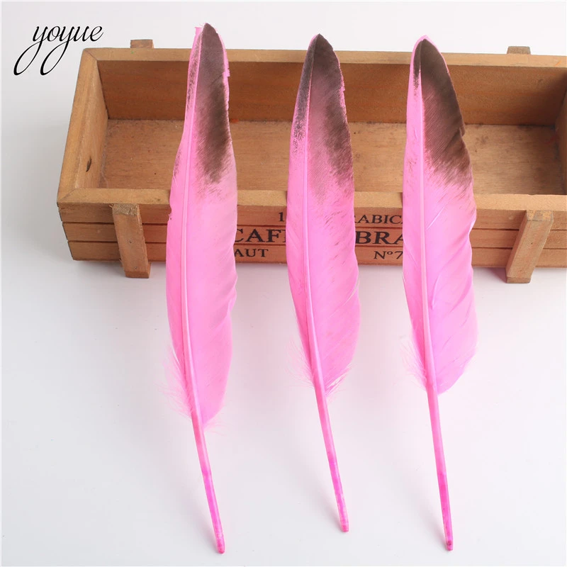 Pink 10 штук/партия натуральный фазан перья 6-8 дюймов/15-20 см гусиное перо DIY Одежда Декор Аксессуары Плюм - Цвет: Pink