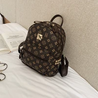 european and american style small backpack classic flower backpack cute rivet leisure backpack designer luxurious female bag