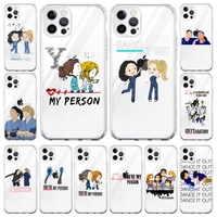 greys anatomy nurse doctor phone case for iphone 13 11 12 pro max x xr xs 7 8 plus se 2020 luxury clear soft cover coque funda