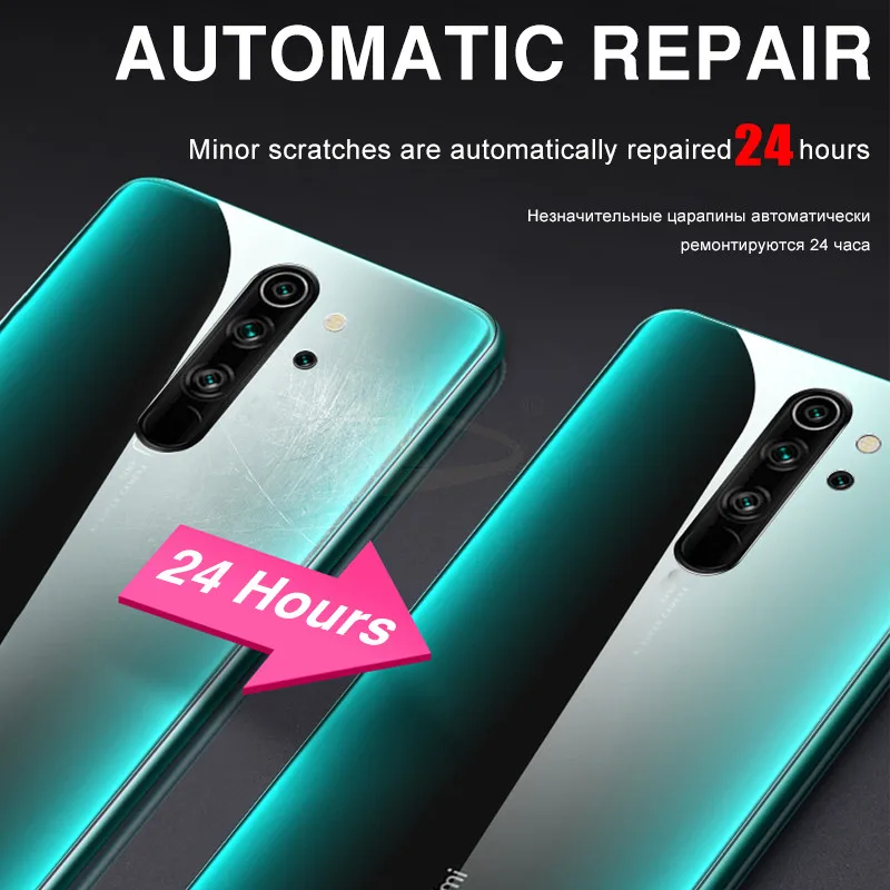 3-1 шт 100D задняя крышка Гидрогелевая пленка для Xiaomi Redmi 4X Note 8 Pro 7 K20 мягкая защитная пленка задняя защитная пленка