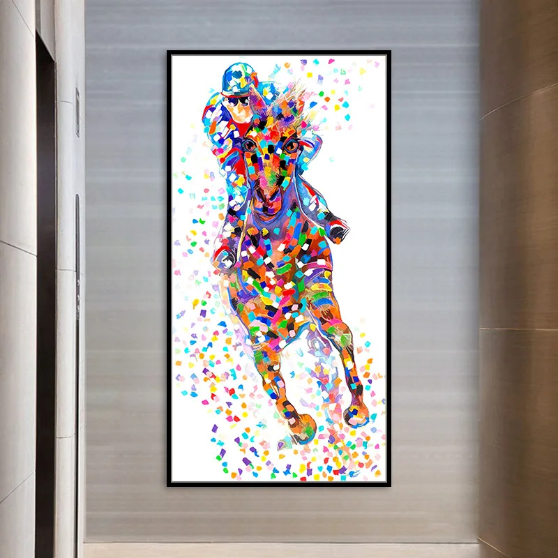 

Canvas Painting Big Size Art Posters Horse Picture Wall Art Poster Prints Animal Painting Home Decor No Frame