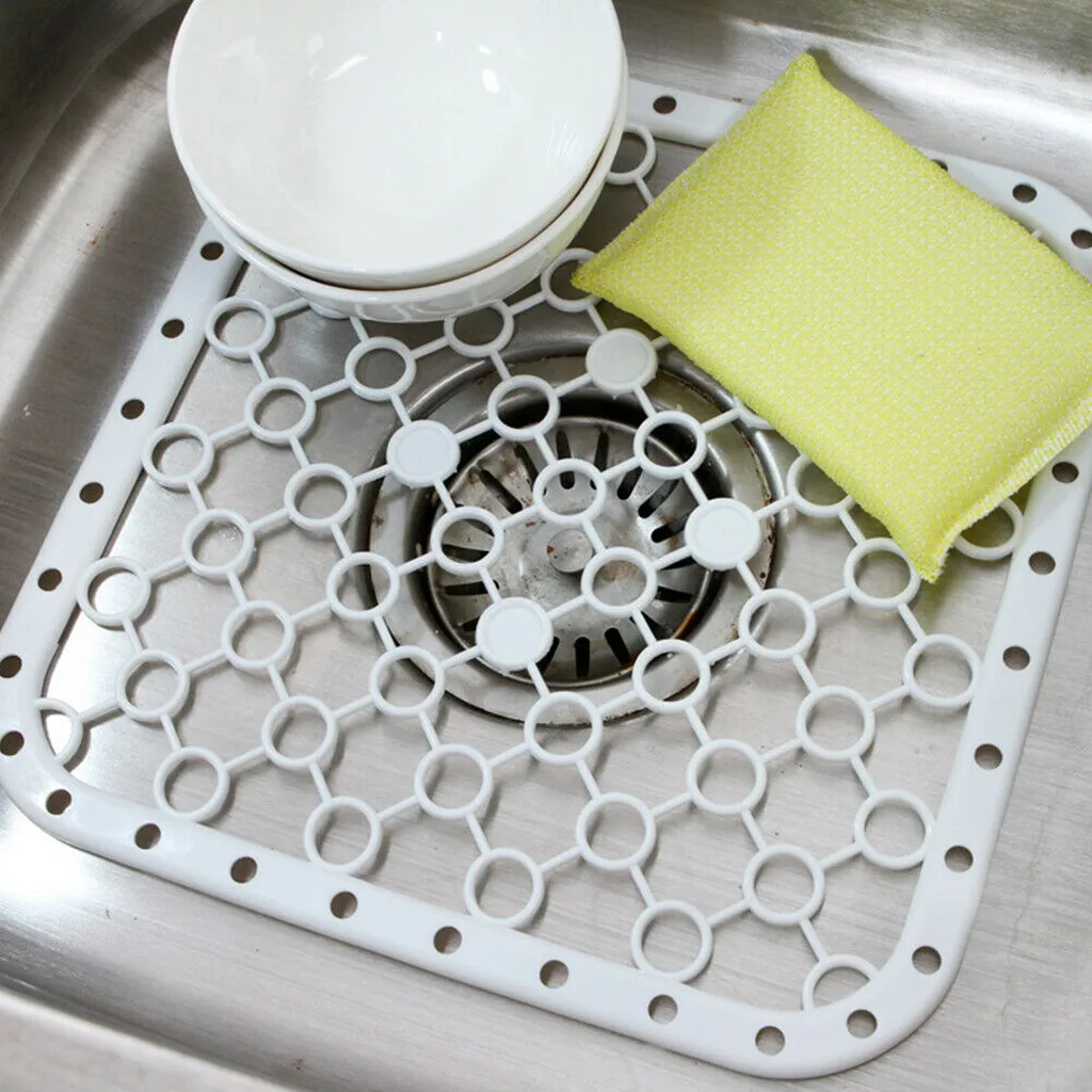 2# Set De Table Plastique Rectangle Platzsets Plastic Kitchen Sink Protector Draining Mat Deluxe Anti-slip | Обустройство дома