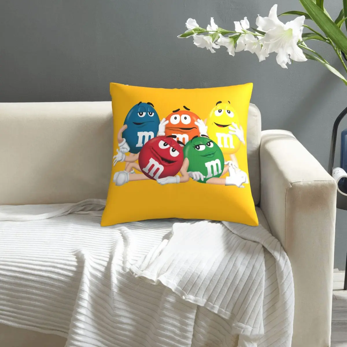 

Наволочка M & M's шоколадные конфеты, наволочка с принтом, наволочка для диванной подушки