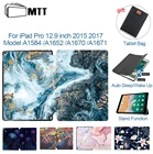 МТТ Чехол для iPad Pro 12,9 дюймов 1-го 2-го поколения 2015 2017 PU кожаный флип-чехол для планшета A1584 A1670 A1652 A1671