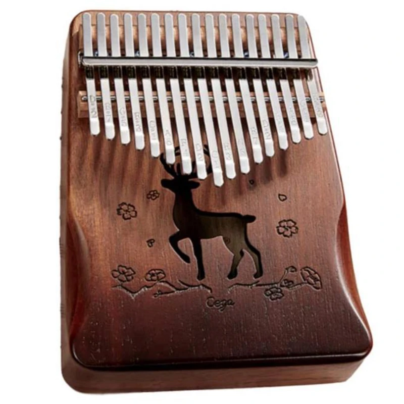 

Пианино для большого пальца Cega Kalimba, 17 клавиш, портативное пианино для пальцев Mbira с наклейкой, молоток для настройки, подарки для детей и взр...