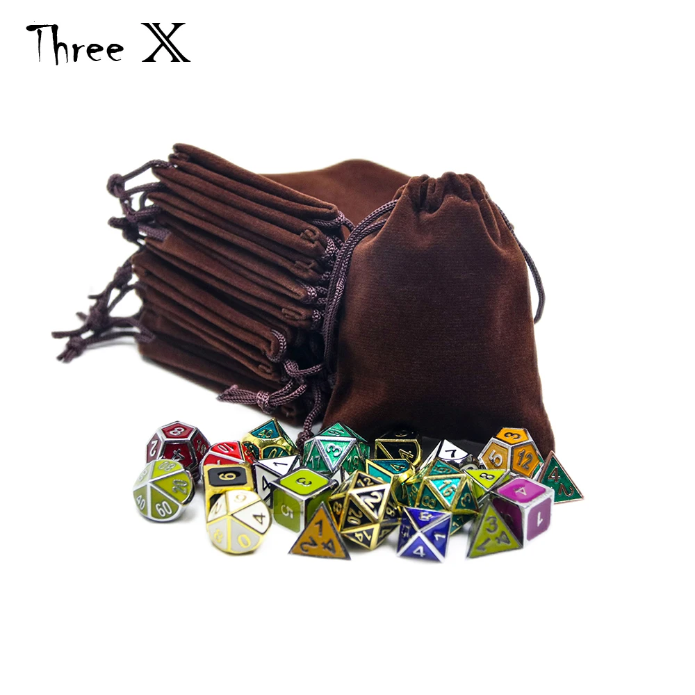Set of 10 4.0&quot x 3.15&quot Durable Velvet Carry Bag Pouches w/Drawstring for Dice Jewelry Gift Packaging | Спорт и развлечения