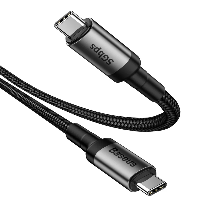 Кабель usb type c к usb type c для macbook pro samsung xiaomi notebook air usb c зарядное устройство pd кабель Быстрая зарядка данных 5A - Цвет: 60W 3A 5Gbps Black