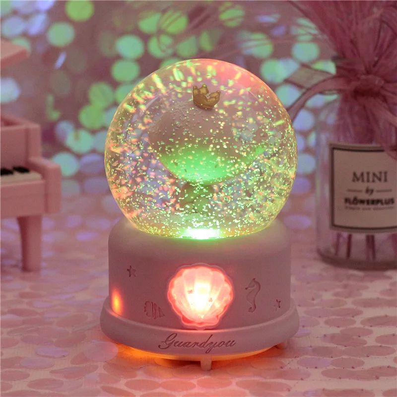 10*15 8 см Дельфин Снежный шар стеклянный хрустальный музыкальная шкатулка ремесло