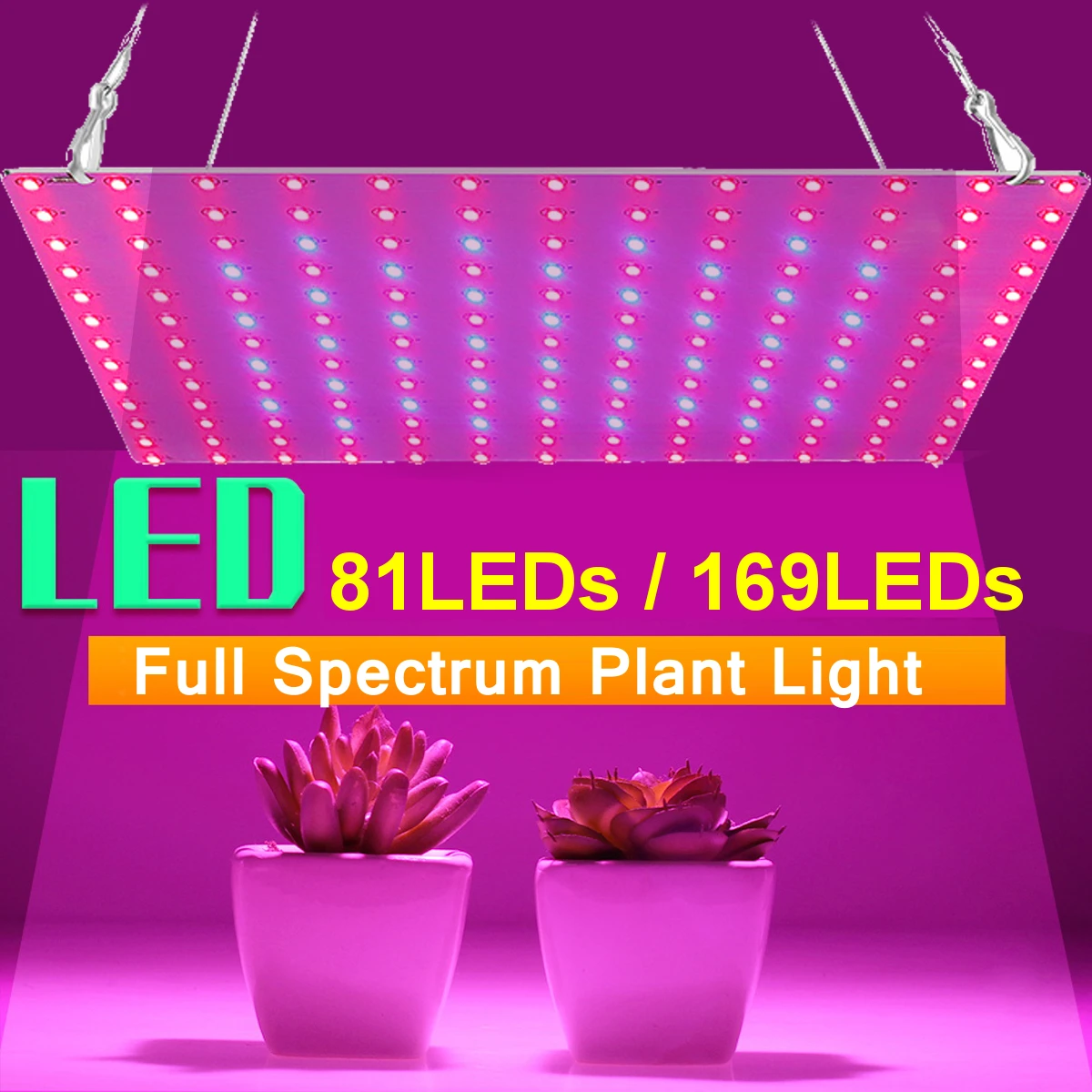 

81/169 LEDs 2000W 3000W Indoor LED Grow Light Plant Growing Lamp Red Blue Full Spectrum For Indoor Hydroponic Plant