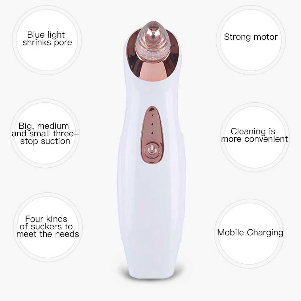 Вакуумный прибор для удаления черных точек ПОР акне прыщей USB|Устройство ухода за