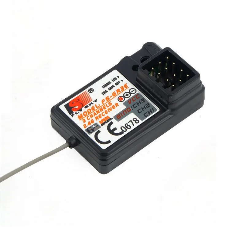 Flysky FS-GR3E 3 Channel 2.4G GR3E Receiver for GT3B GR3C Upgrade RC Car Truck Boat GT3 GT2 Transmitter | Электроника