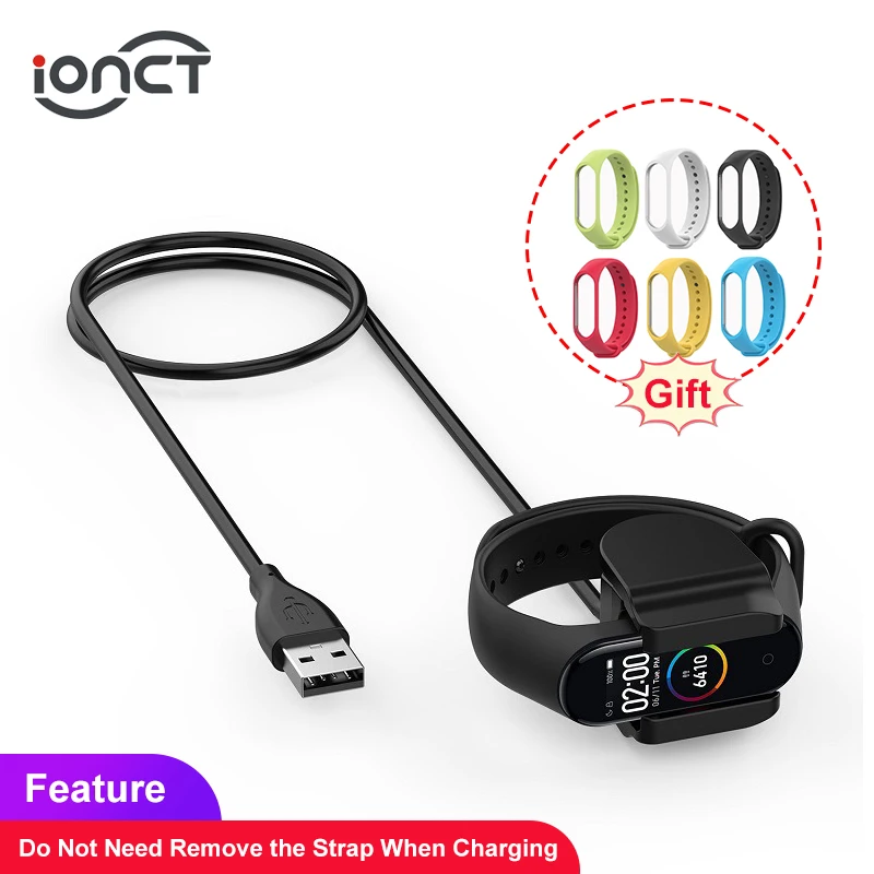 IONCT USB зарядное устройство для Xiaomi mi Band 4 зарядное устройство Сменный адаптер кабель зажим аксессуары mi Band 4 зарядная кабельная линия зарядка