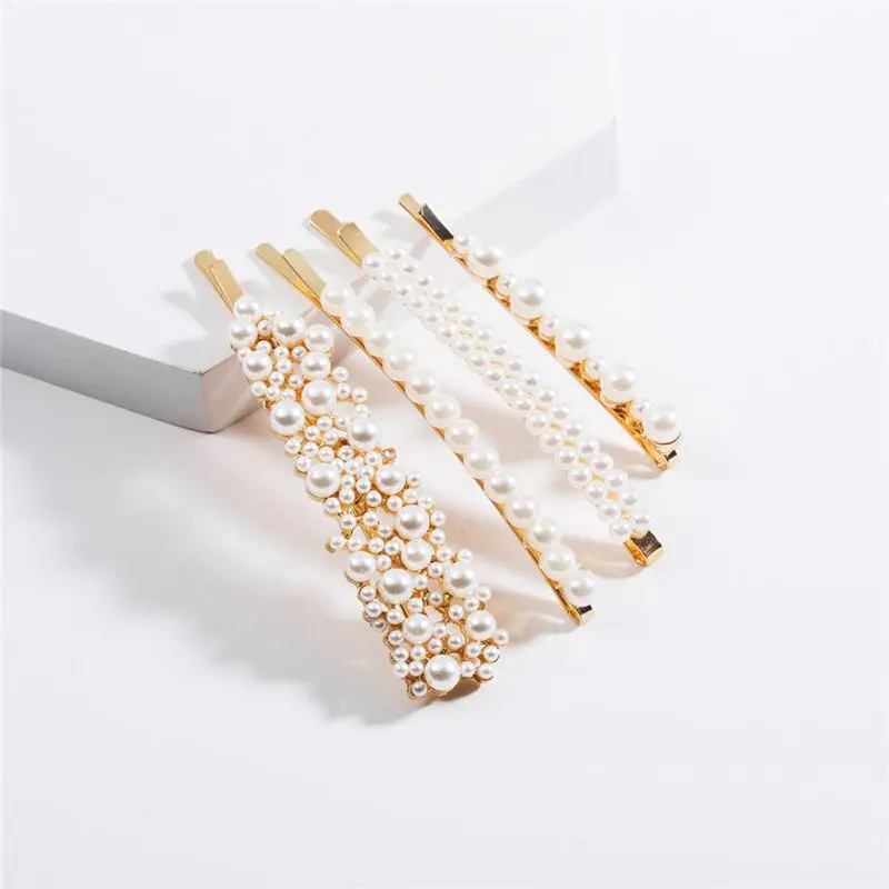 1 комплект Корея шик имитация жемчуга бусины заколки для волос модные женская