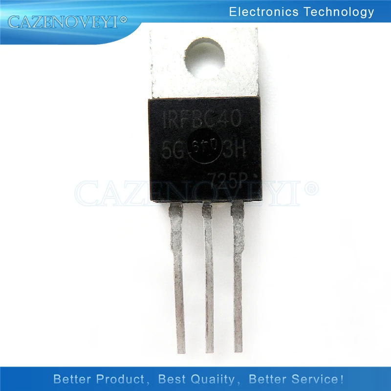 10 шт./лот IRFBC40 220 IRFBC40PBF TO220 BC40 новый оригинальный FET FBC40 в наличии|Интегральные
