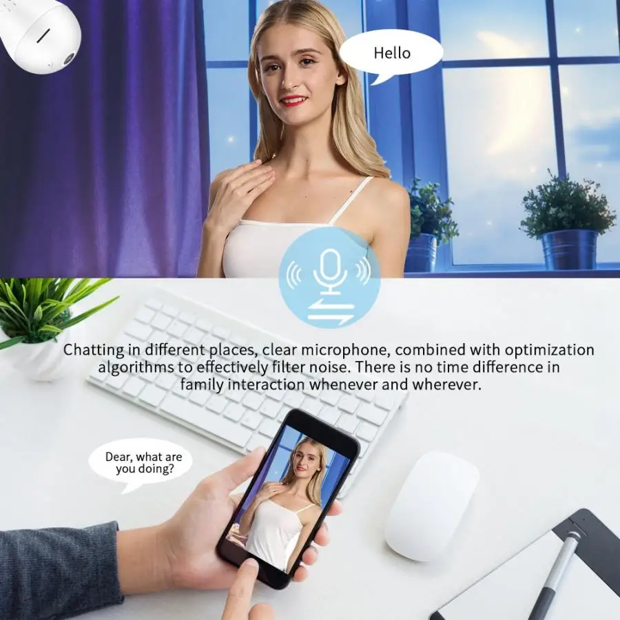 Ip-камера с лампочками 1,3 миллионов пикселей 960P HD Wifi панорамный светильник с лампочкой камера для домашней безопасности камера для seguridad
