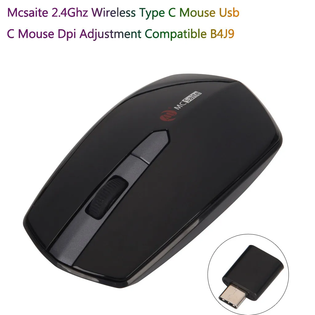 2020 игровая Мышь Mcsaite 2 4 ghz беспроводная type C Usb Dpi Регулировка совместима с B4j9 Прямая