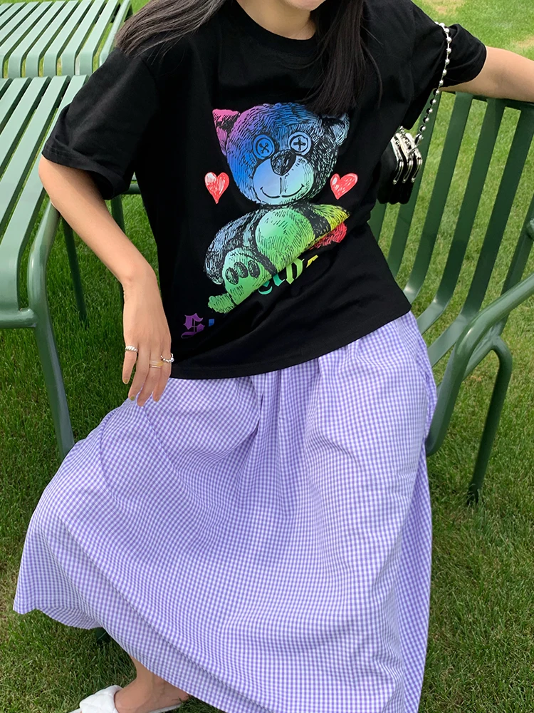 

aesthetic vogue princess t shirt women fashion girls 20s tshirt harajuku ulzzang print Bear summer t-shirt top tee Drop Ship