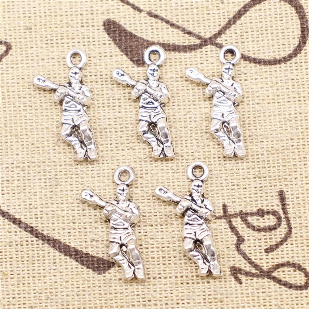 

Charm For Making Jewelry Pendants Hockey Players 23x11mm 40pcs