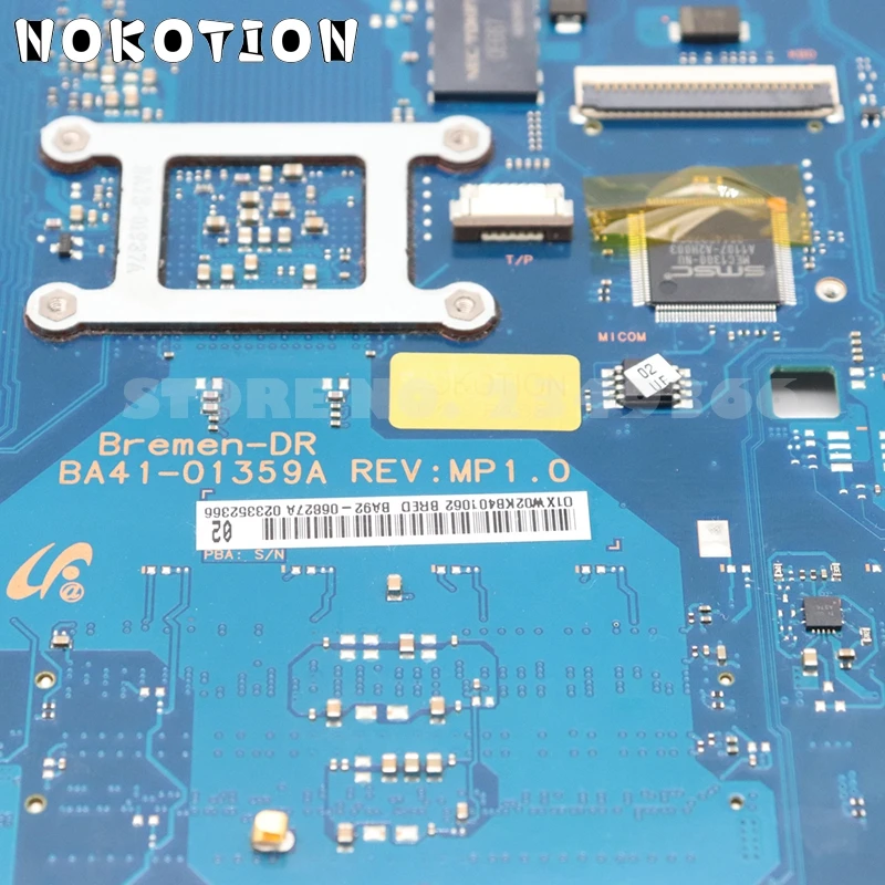 NOKOTION для samsung R525 NP-R525 Материнская плата ноутбука HD4200 512MB DDR3 процессор BA92-06827A BA92-06827B BA41-01359A
