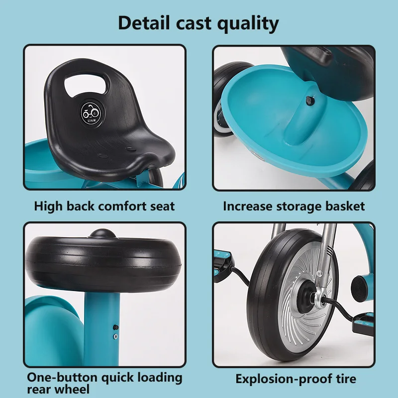 Детская трехколесная велосипедная коляска игрушечный автомобиль детский сад