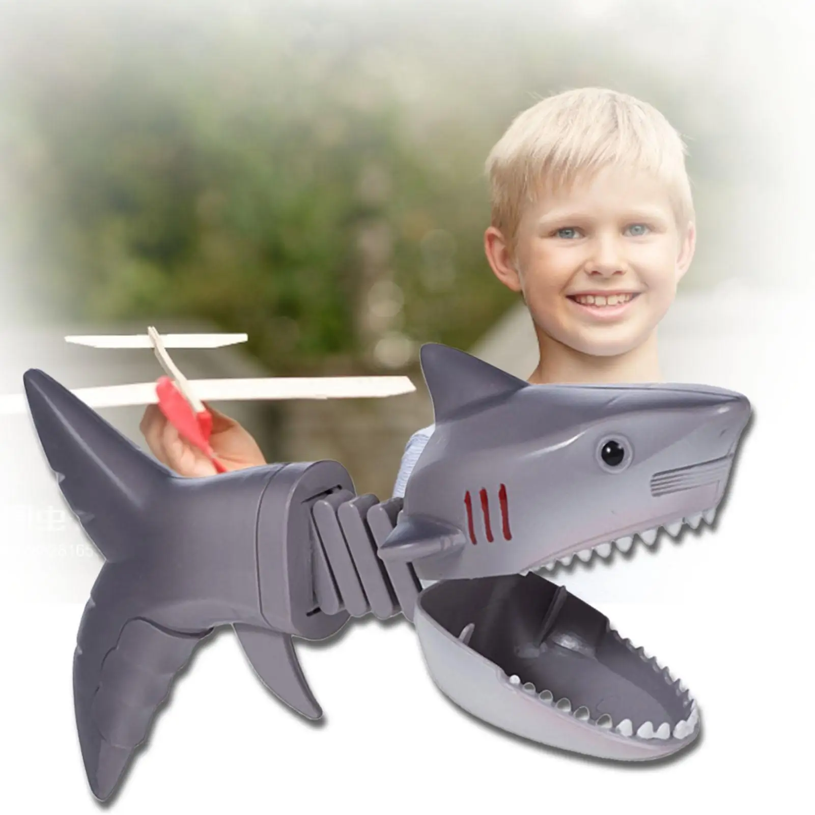 

Prank Toy Funny Animal Trick Toy Dinosaur Shark Prank Props Animal Prank Toy Animal Telescopic Spring Manipulator Clip Toy