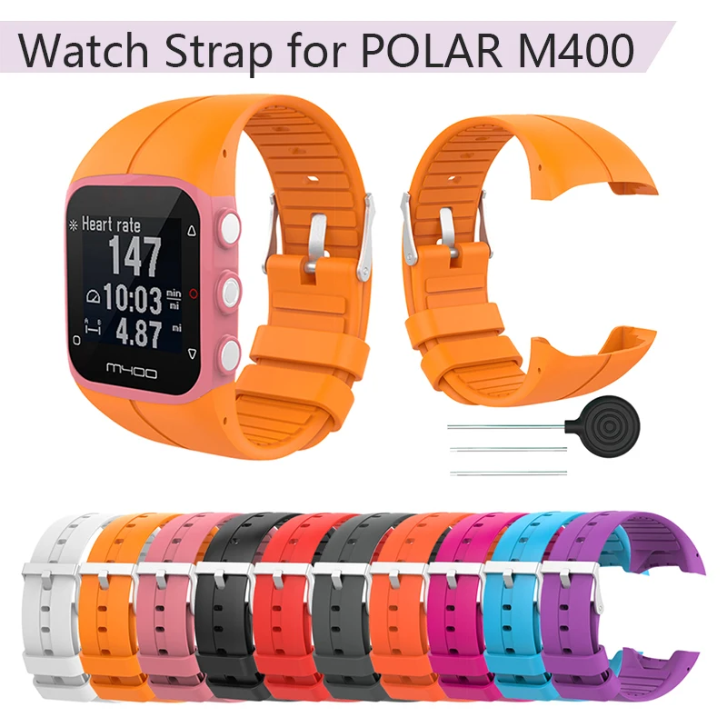 Мягкий силиконовый браслет для POLAR M400 M430 GPS спортивные Смарт часы с заменой