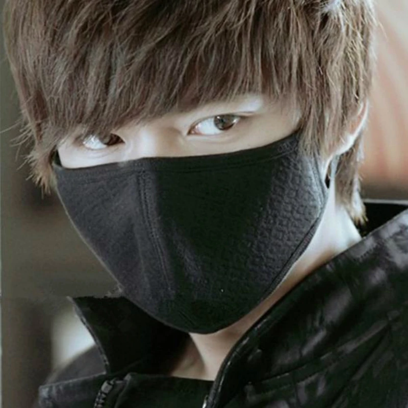 2 шт./компл. унисекс портативная маска для лица здоровья хлопковая черная рта