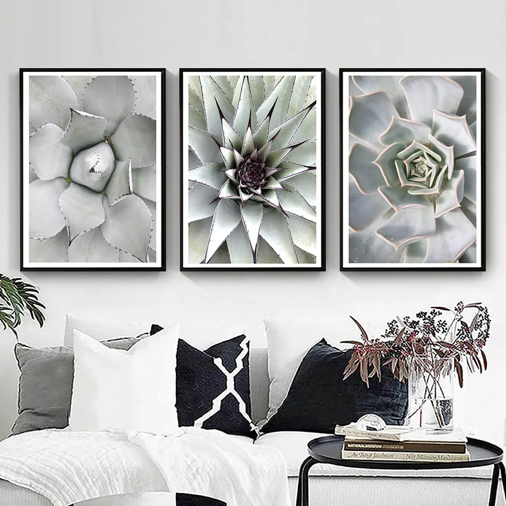 

Cactus More Meat Posters and Print Nordic Canvas Painting Home Decor Plant Wall Art Picture For Living Room Home Decor Unframed