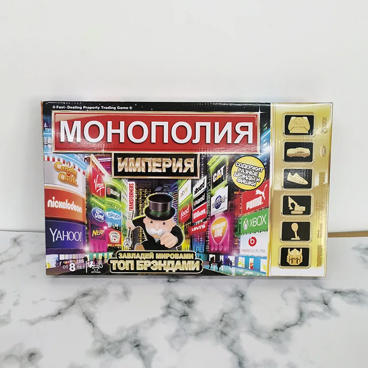 Hasbro Монополия быстрая торговля недвижимости игра для взрослых семья Образование
