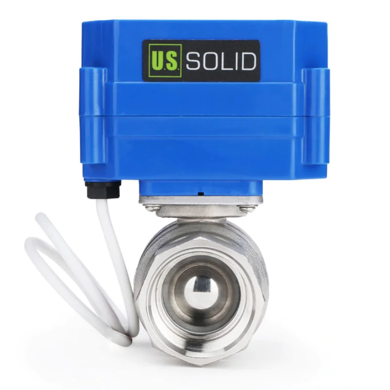 Массивный шаровой кран из нержавеющей стали США 1 дюйм полный порт 9-24 В