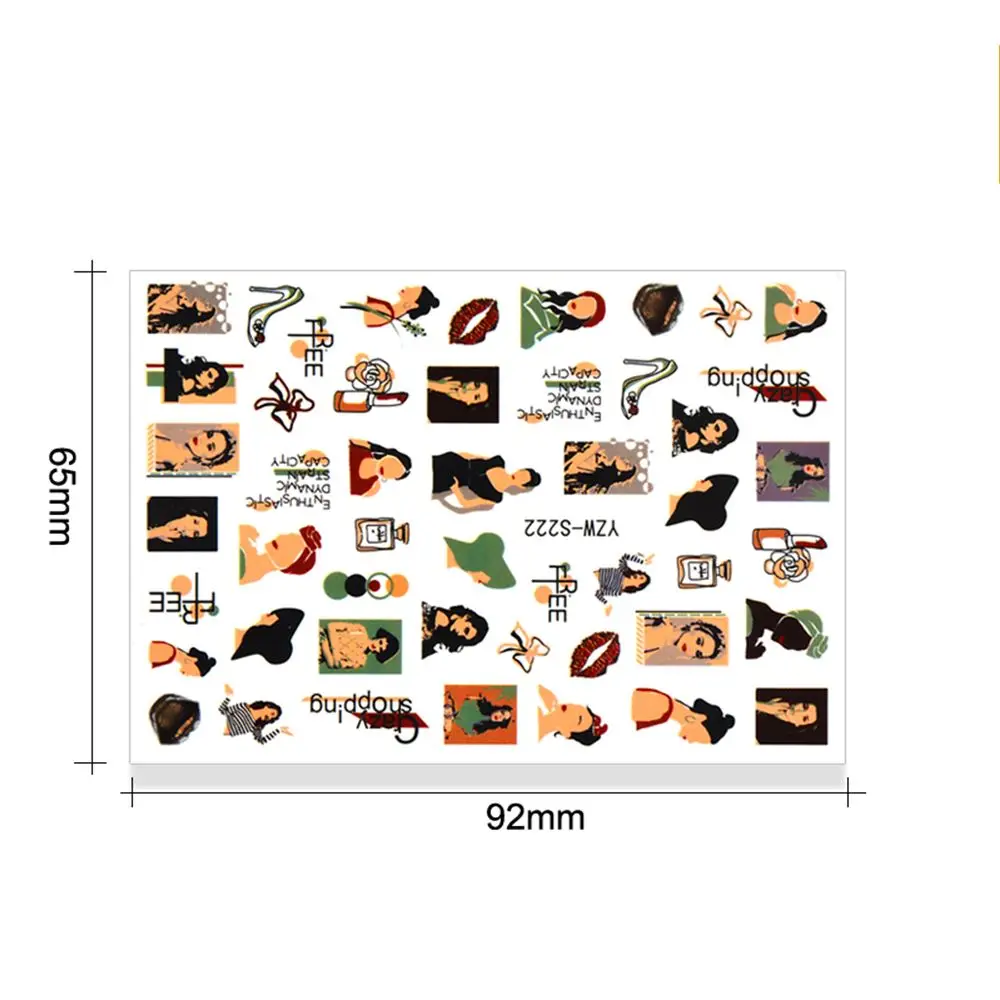 2021 летние наклейки с фруктами оранжевыми искусственными рисунками для ногтей