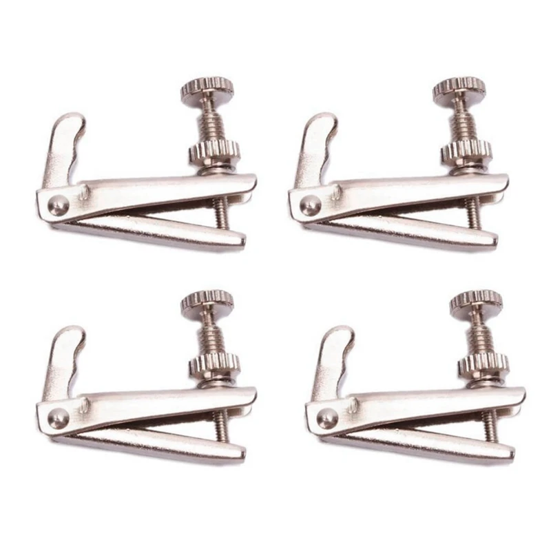 

4Pcs Violin String Tuner Fine Tuner Adjuster Parts Fit 3/4 - 4/4 Violin Violin Accessories