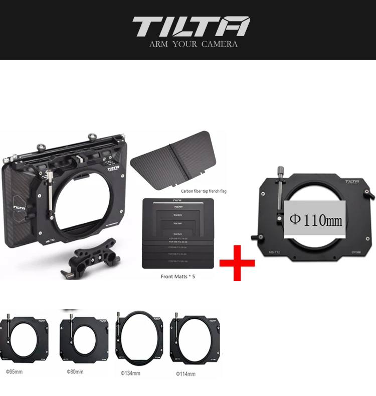 Tilta MB-T12 4*5 65 легкий матовый корпус из углеродного волокна (зажим) и кольцо адаптера