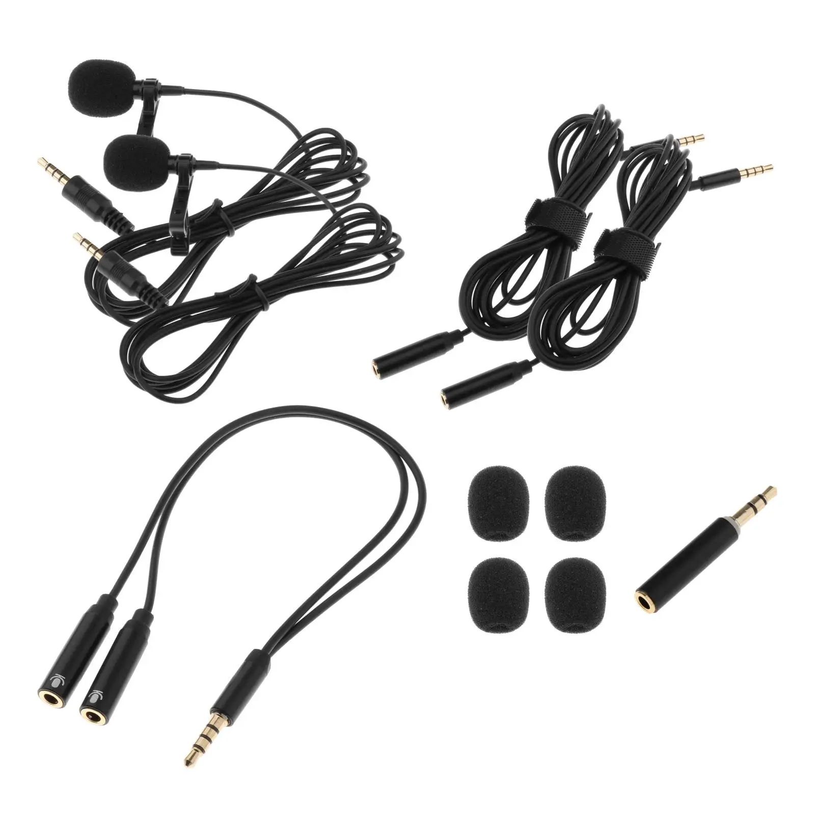

Omnidirectional Clip-on Lapel Lavalier Mini Microphone Video Condenser Mic