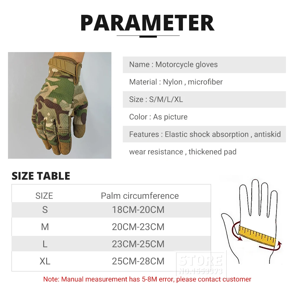 

Motorcycle Gloves Breathable Guantes Moto Non-slip Motocross Gloves Touch Screen Off Road Riding Men's Gloves for 4 Summer