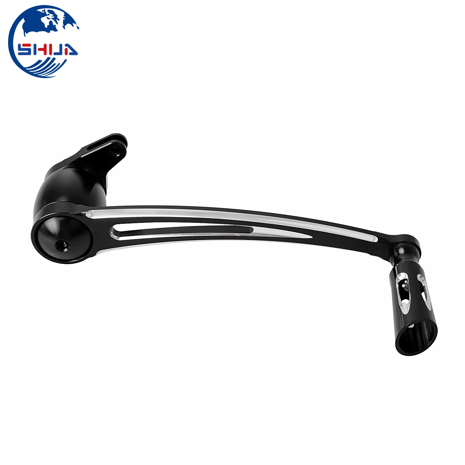 Черный режущий рычаг тормоза CNC с педалью W/ Peg Для Harley FLT FLHX FLHT FLHR FLTR FLHTCUTG 2014 - 2017 |