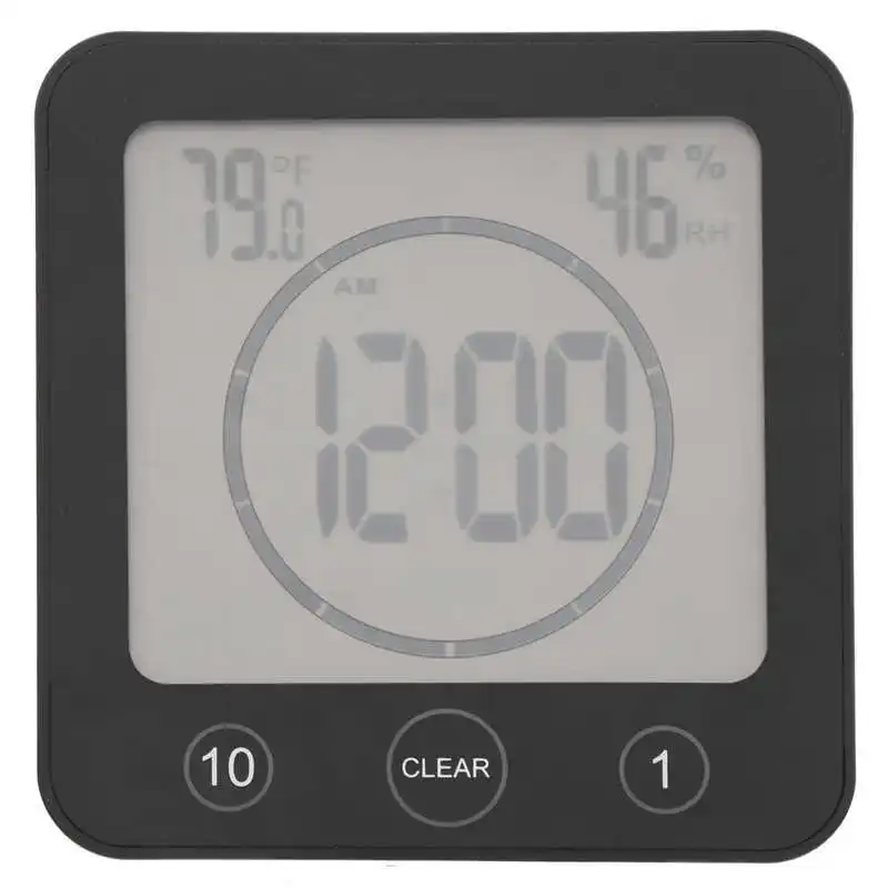Водонепроницаемые часы для ванной комнаты таймер обратного отсчета будильник